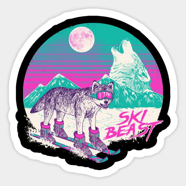 Ski Beast Sticker by Hillary White Rabbit